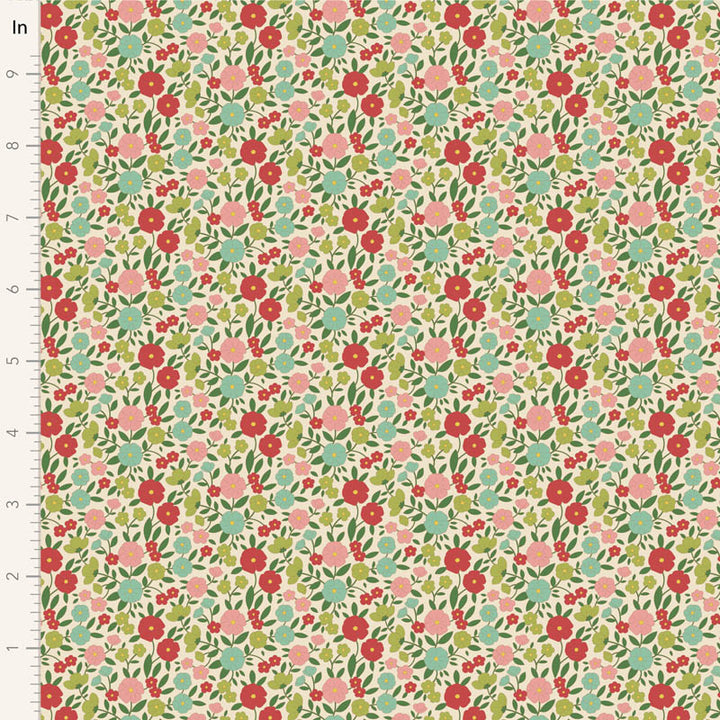 Tilda - Wallflower Fat Quarter Bundle Green Cotton Fabrics