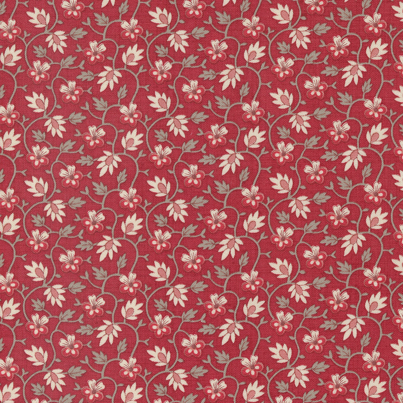 French General - Chateau de Chantilly - Moliere Rougue 13945-14 puuvillakangas