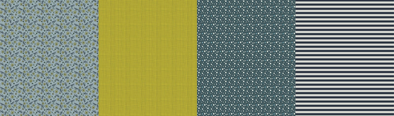 Jen Kingwell, Greenstone 18222-11 Lollies Evermore puuvillakangas