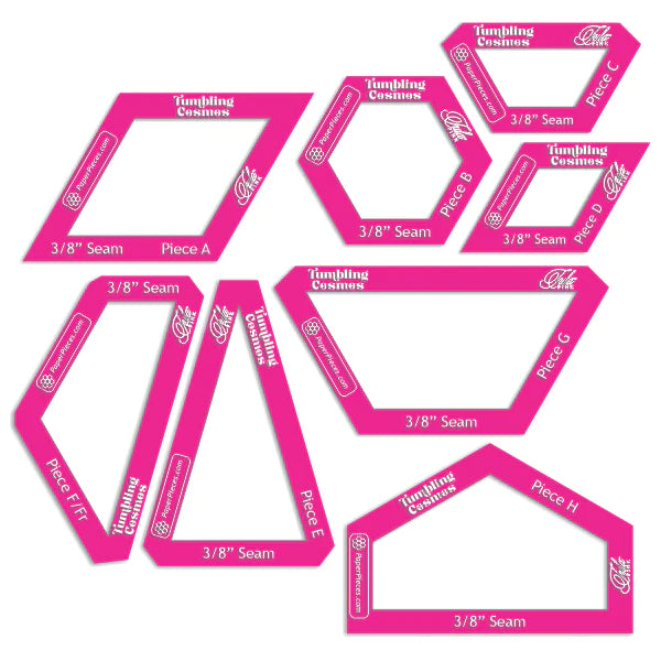 Tula Pink Tumbling Cosmos akryylimallineet aukolla