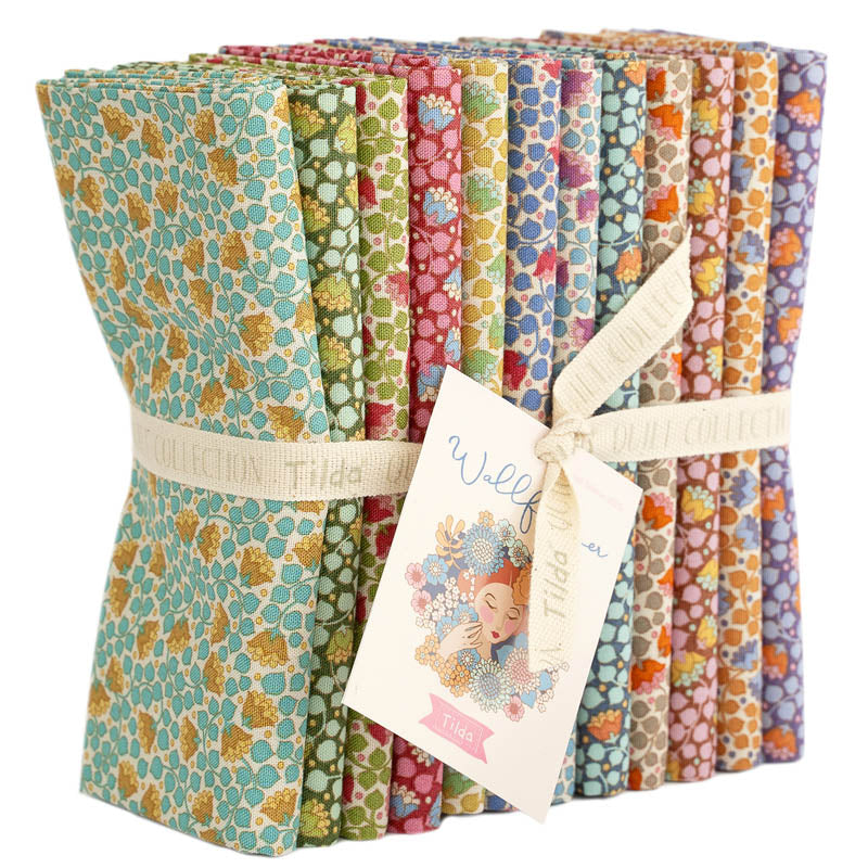 Tilda - Wallflower Bellflower -nippu puuvillakankaita 12kpl
