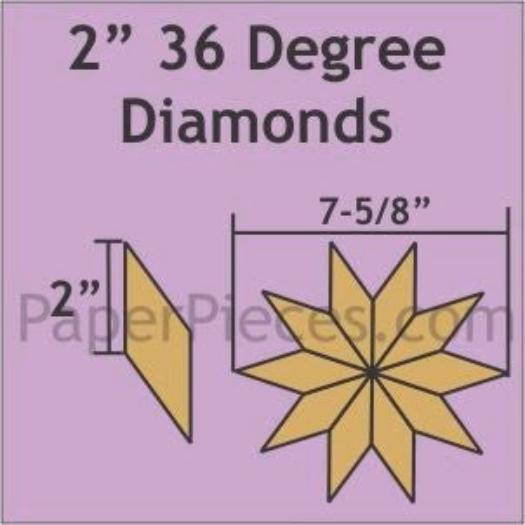 6 Pointed Diamonds 75x 2 inch diamond patterned paper