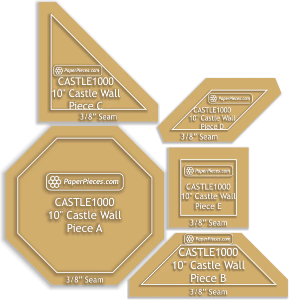 Block: 10" Castle Wall