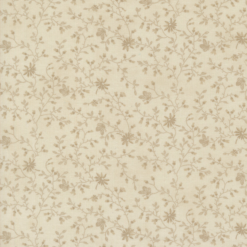3 Sisters - Favoriter Vintage Linens 44361-15 Papillion Bramble Taupe bomullstyg