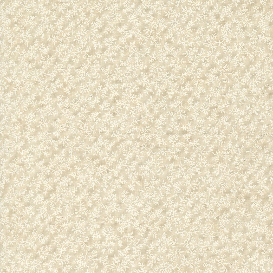 3 Sisters - Favorites Vintage Linens 44363-15 Poetic Vines Taupe puuvillakangas