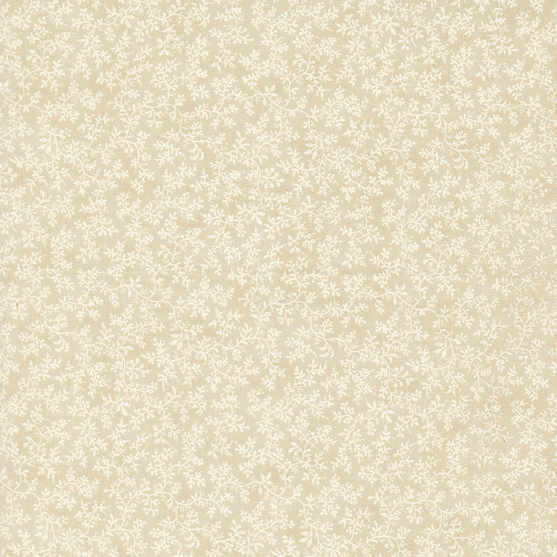 3 Sisters - Favorites Vintage Linens 44363-15 Poetic Vines Taupe puuvillakangas