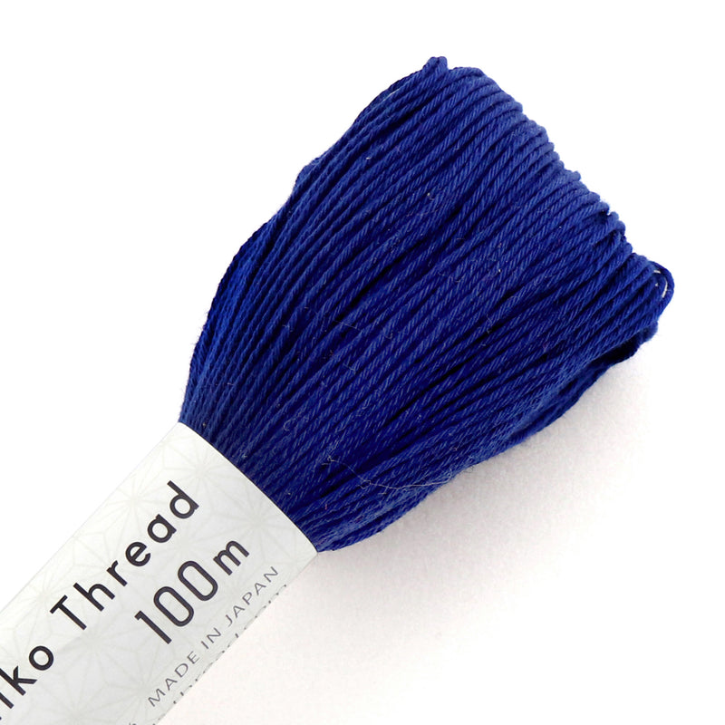 Sashiko-lanka #119, 100m – japanilainen puuvillalanka, sashiko-kirjontaan, koboltinsininen.