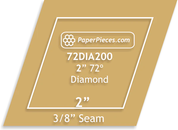 Diamant 72° - 2 tum (5,08 cm)
