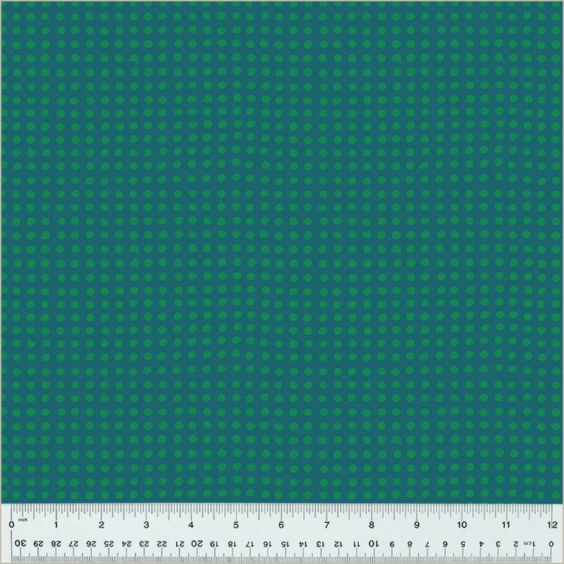 Ruby + Bee Blenders – Dots Kelp/Evergreen 54417-35 | Heather Ross