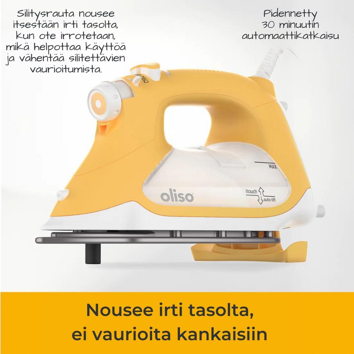 Oliso® TG1600 ProPlus™ SmartIron® (keltainen) höyrysilitysrauta