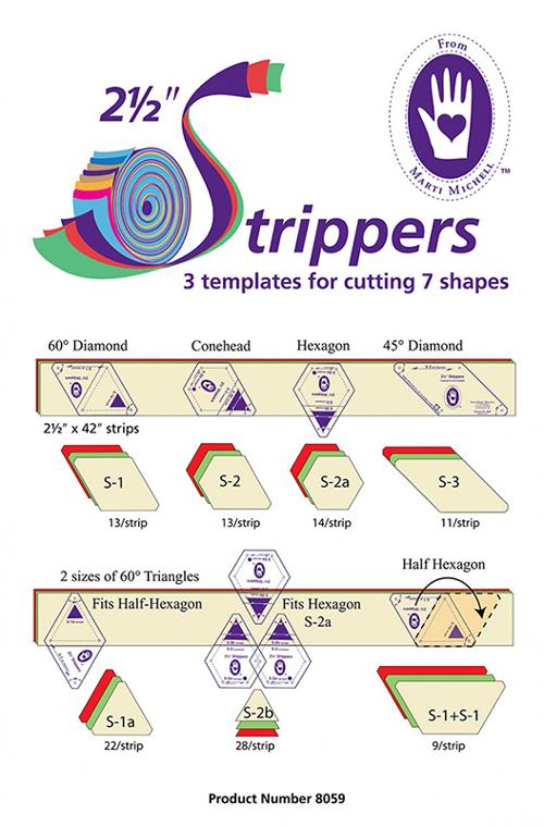 Stripper Templates 2 ½ tuumaa sapluunaviivainsetti