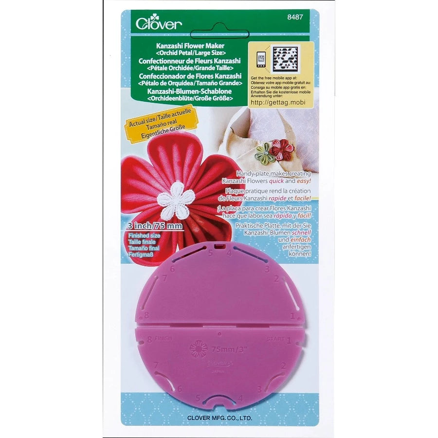 Clover Kanzashi-kukka tekijä M (orkidea) 8487