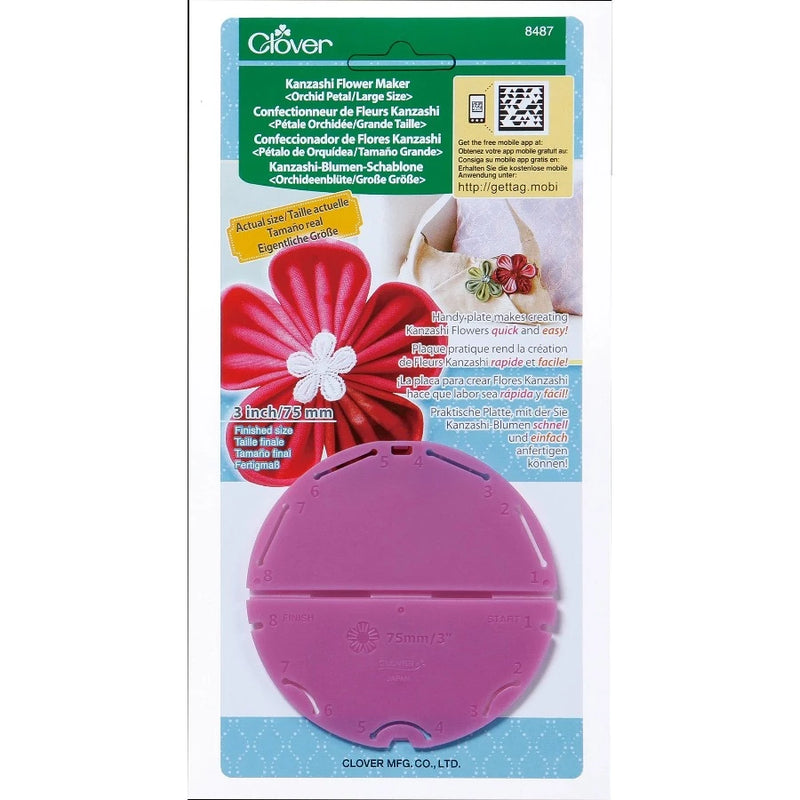 Clover Kanzashi-kukka tekijä M (orkidea) 8487