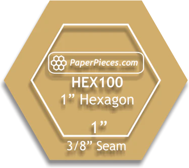 Hexagon - 2,54 cm