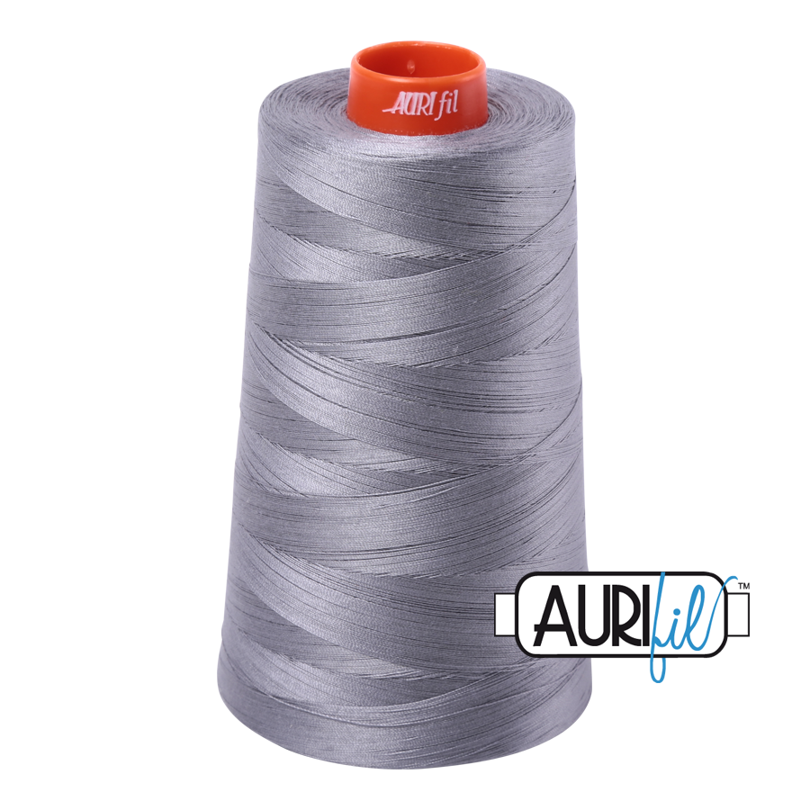 Aurifil Cone 50wt Grey 2605 100% puuvillalanka - 5900m ompeluun, tilkkaukseen ja kirjontaan