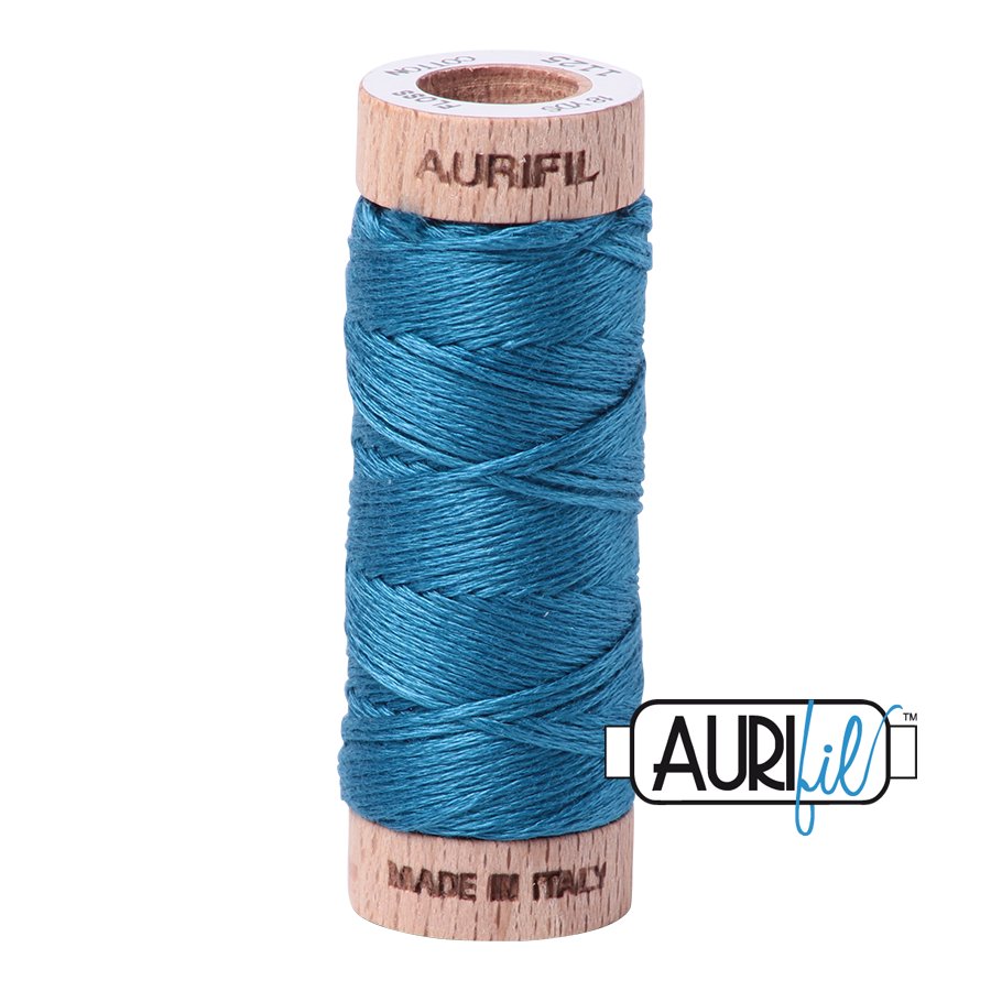 Aurifil Floss 10wt 1125 Medium Teal 100% puuvilla kirjontalanka pieni