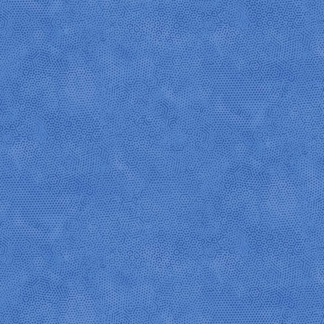 Sininen puuvillakangas, jossa on hienovarainen, teksturoitu kuvio – Dimples 1867-B10 Cornflower.