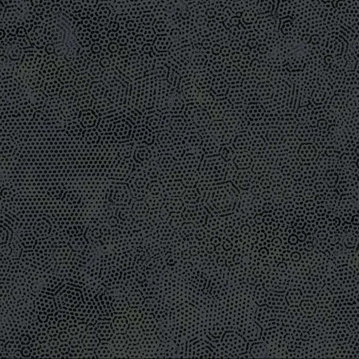 Musta puuvillakangas, jossa on hienovarainen, teksturoitu kuvio – Dimples 1867-K1 Charcoal