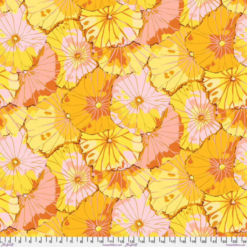 Kaffe Fassett Collective - Lotus Leaf Yellow PWGP029.YELLOW bomullstyg