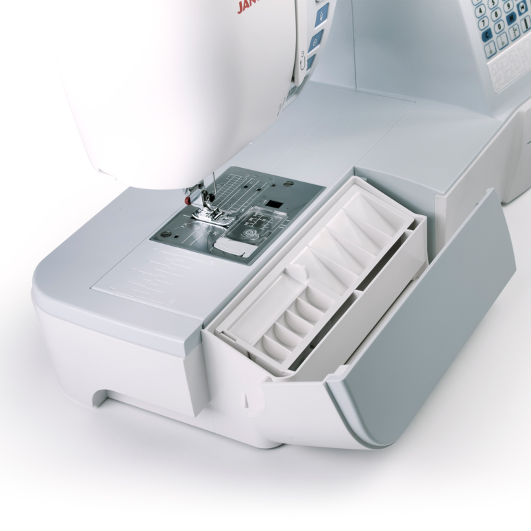 Janome Skyline S3 elektroninen ompelukone – 120 ommelta, vapaavarsi ja nopeuden säädin