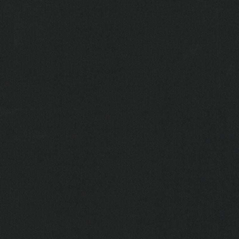 Kona Cotton Solids Black, musta yksivärinen kangas