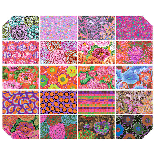 Kaffe Fassett Collective August 2025 Hot 5" Charm - kangasnippu