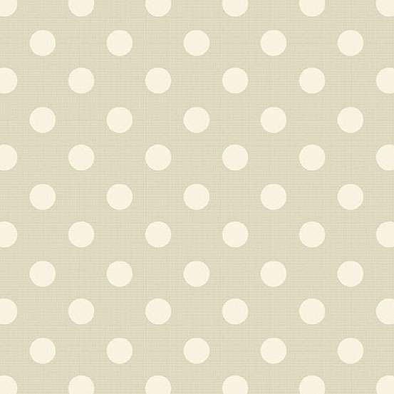 Beige puuvillakangas, jossa luonnonvalkoiset suuret pilkut – Quiltessential A-1674-L1 by Edyta Sitar / Laundry Basket Quilts