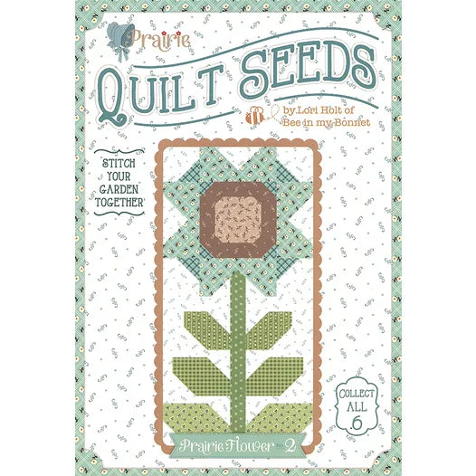 Lori Holt Prairie Quilt Seeds 2 -tilkkutyökaava – kukkablokki