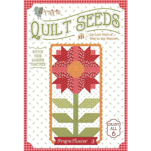 Lori Holt Prairie Quilt Seeds 3 -tilkkutyökaava – kukkablokki