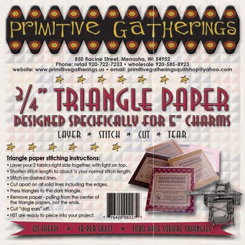 Kolmiopaperi - Triangle Paper for Charms 3/4" PRI-227