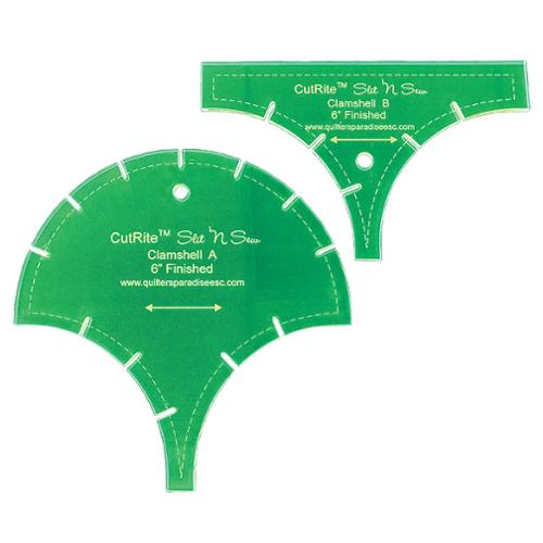Slit N Sew - Clamshell 6 Inch Template Ruler Set