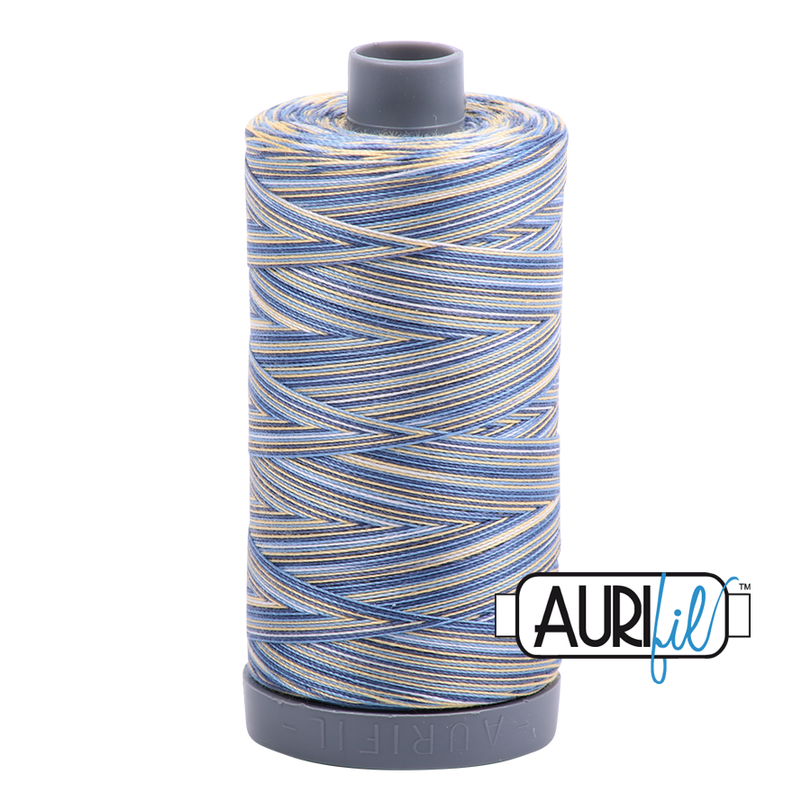 Aurifil 28wt 4649 Lemon Blueberry 100% puuvilla -ompelulanka