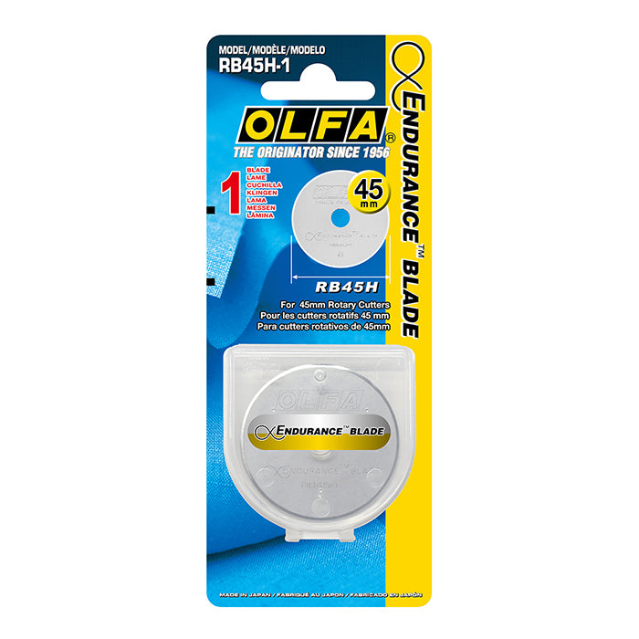 OLFA Endurance RB45H-1 pyöröleikkurin terä 45mm – pitkäkestoinen volframiteräksinen vaihtoterä