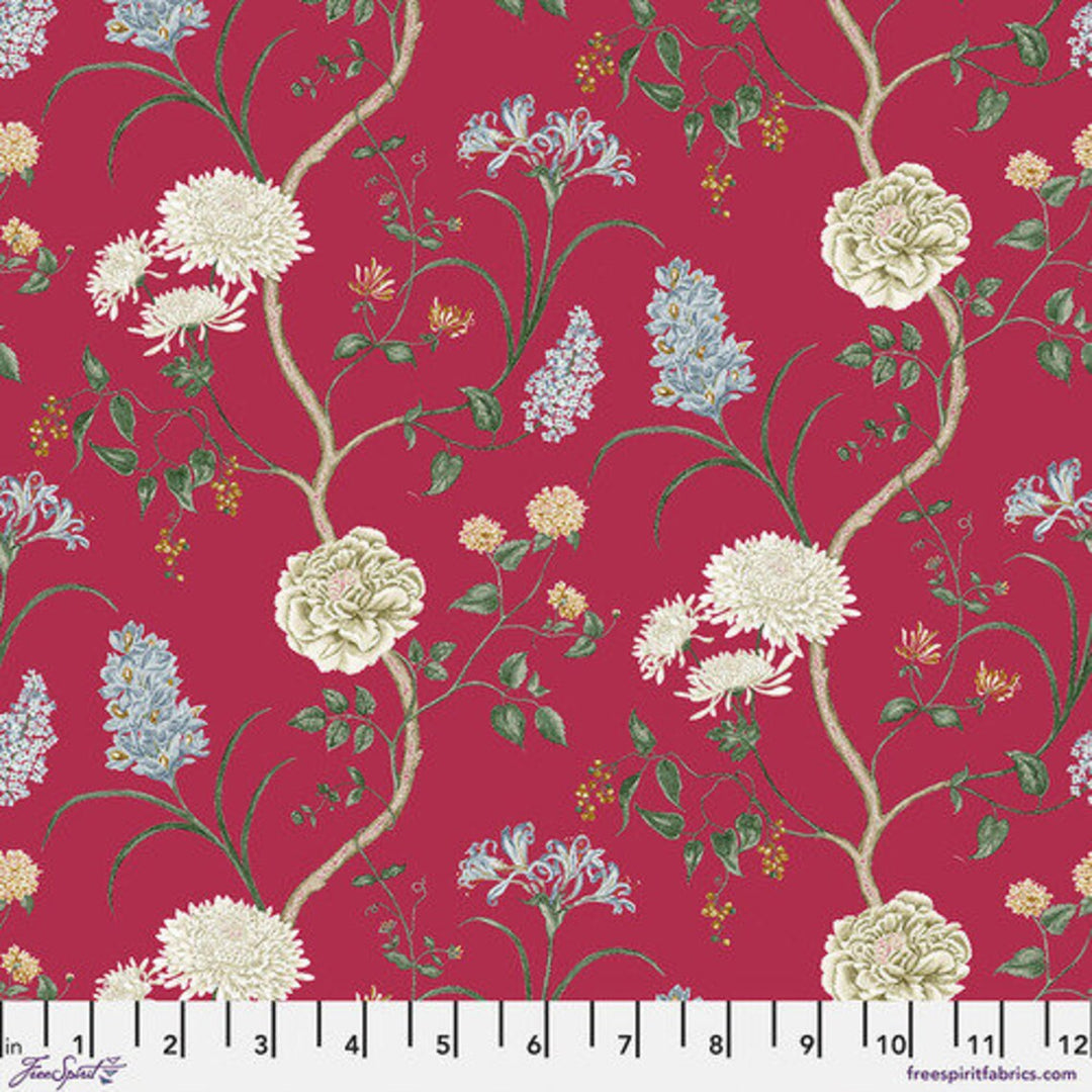 Sanderson - A Celebration of Sanderson Summer Tree Raspberry PWSA025.RASPBERRY puuvillakangas