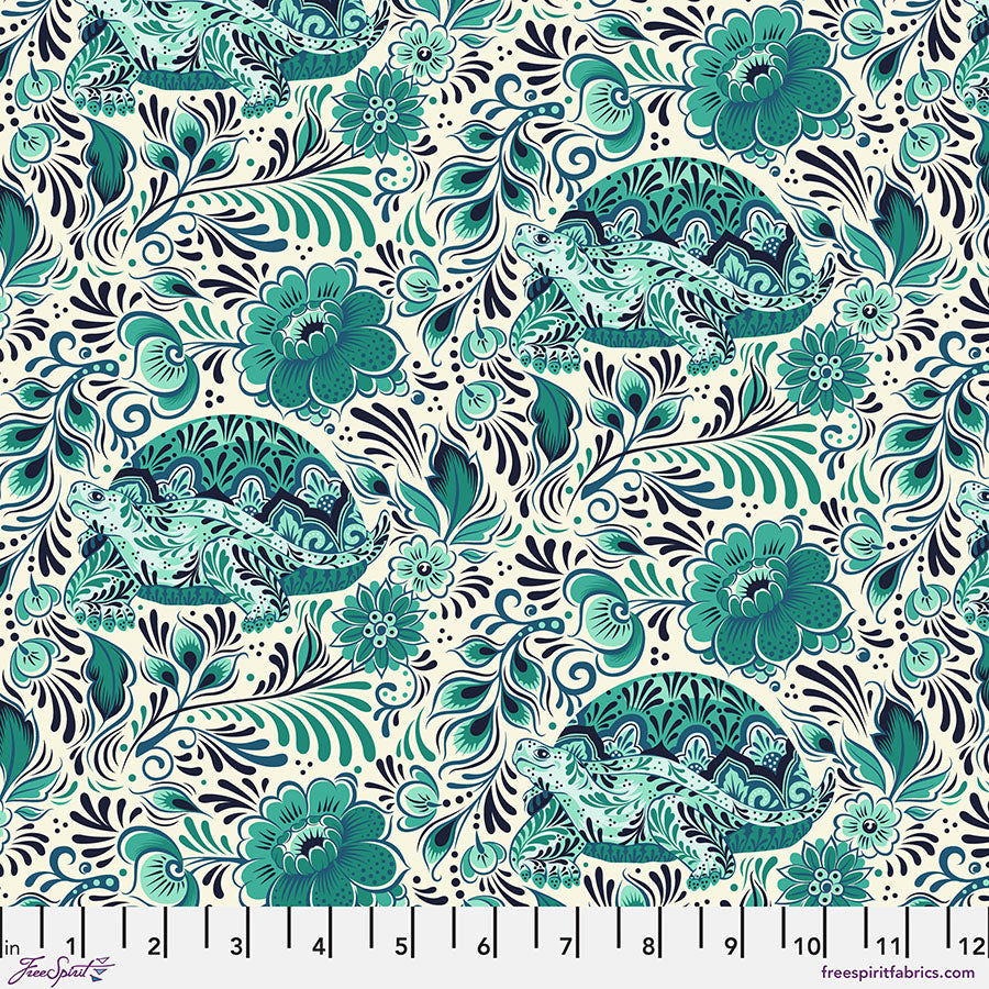 Tula Pink, Besties - No Rush - Bluebell PWTP216.BLUEBELL puuvillakangas