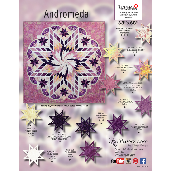 Quiltworx Andromeda Wall - quiltsats