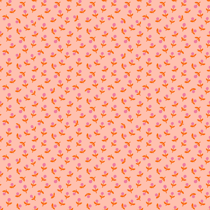Ruby Star Society - Meadow Star Sprout Peach RS4103-12 puuvillakangas