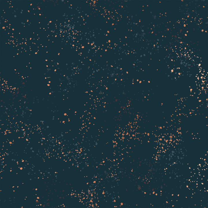 Ruby Star Society - Speckled RS5027-55M Teal Navy metaillinen puuvillakangas