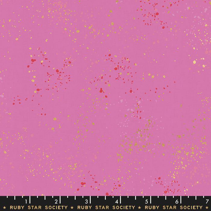 Ruby Star Society - Speckled RS5027-41M Daisy metaillinen puuvillakangas, maaliroiske-tekstuurilla, suunniteltu Rashida Coleman-Halen toimesta.