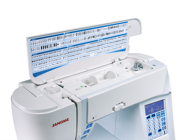 Janome Skyline S3 elektroninen ompelukone – 120 ommelta, vapaavarsi ja nopeuden säädin