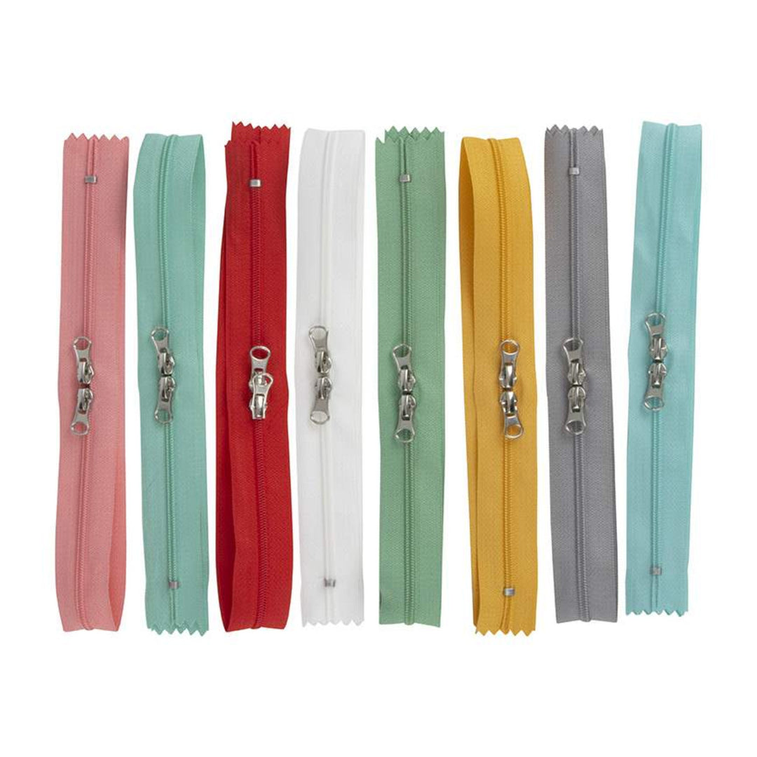 Lori Holt - My Happy Place Zippers vetoketjut 8 kpl 40cm