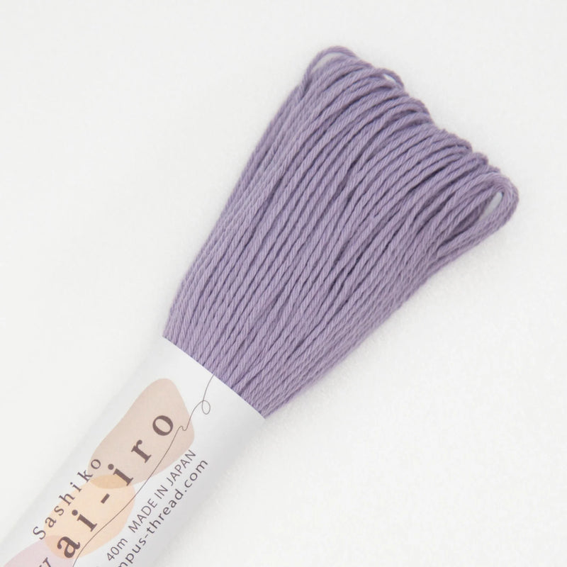 Olympus Sashiko-lanka Awai-iro A10 Mauve – murrettu liila sashikolanka 40m