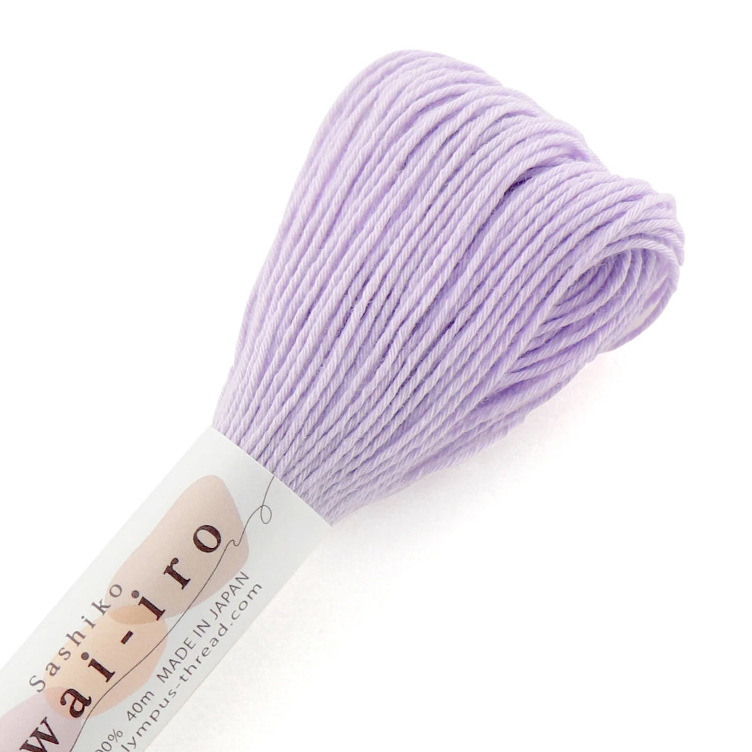 Olympus Sashiko-lanka Awai-iro A5 Lavender Sage– liila sashikolanka 40m