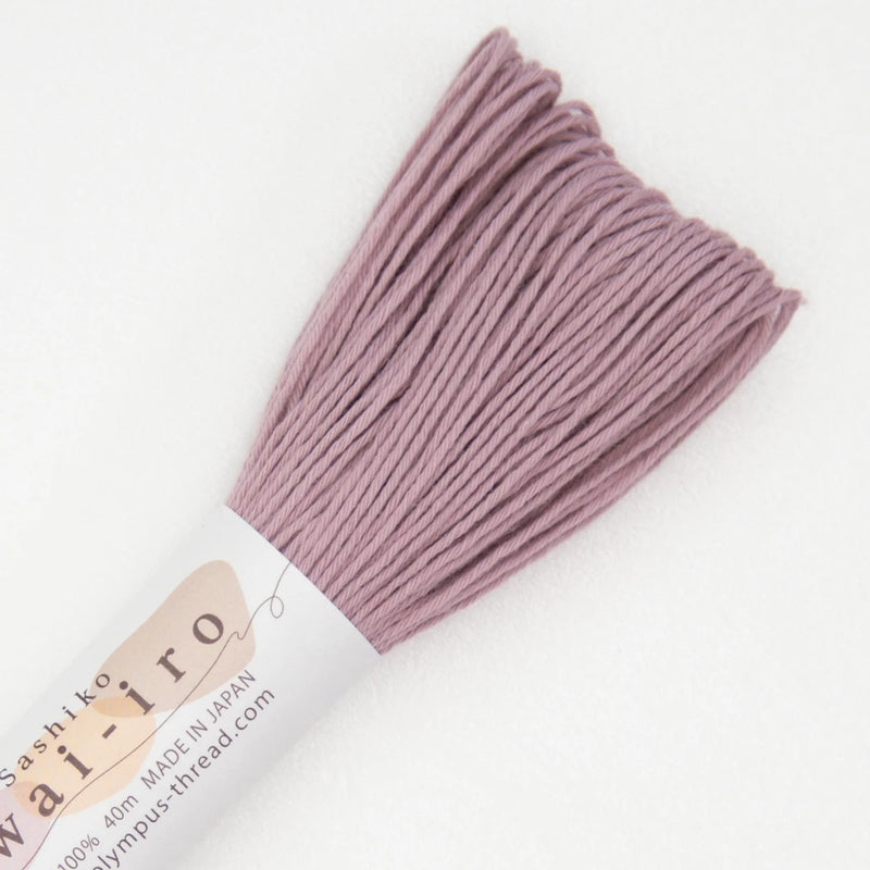 Olympus Sashiko-lanka Awai-iro A6 Dusty Pink – murrettu vaaleanpunainen sashikolanka 40m