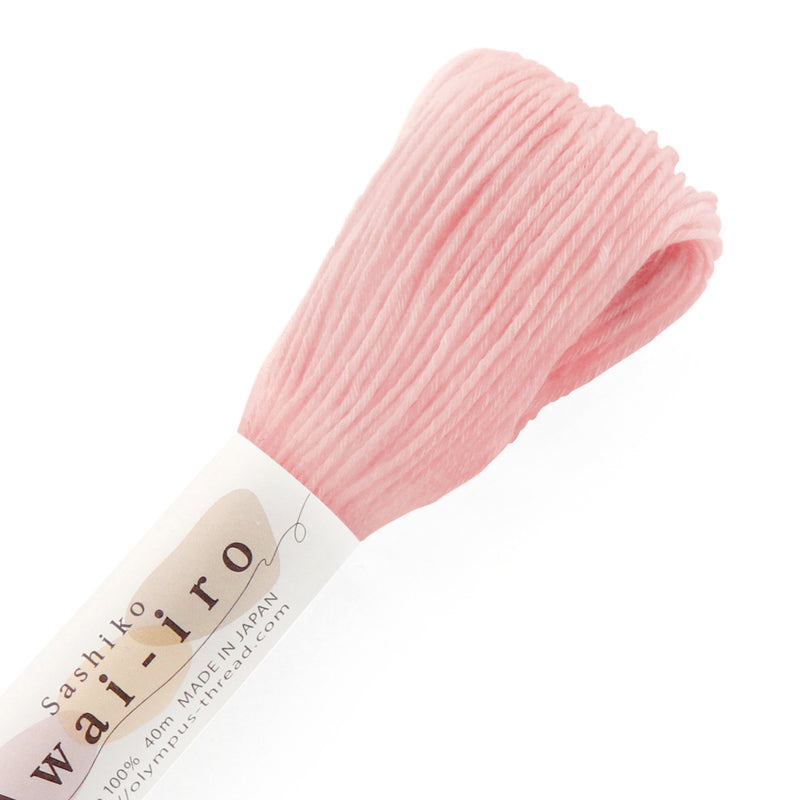Olympus Sashiko-lanka Awai-iro A11 Shell Pink – vaaleanpunainen sashikolanka 40m