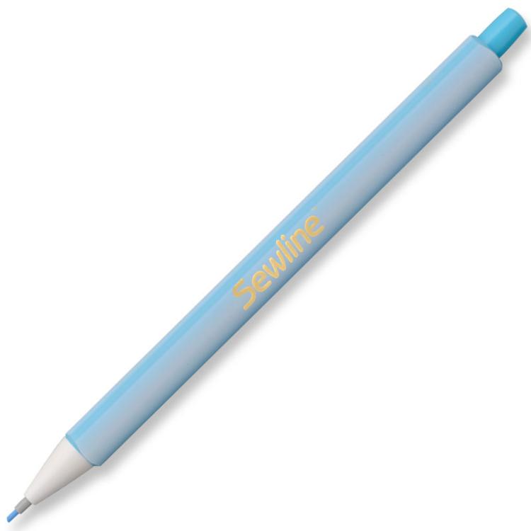 Sewline Click-Pencil merkkauskynä 1,3mm sininen, klikkaustoiminnolla varustettu kangaskynä