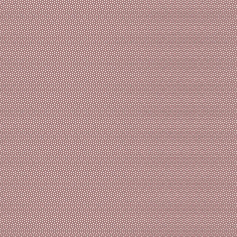 Tilda Poppy Seed Mauve 130183 – vaaleanpunainen puuvillakangas, jossa pieniä vaaleita pilkkuja.