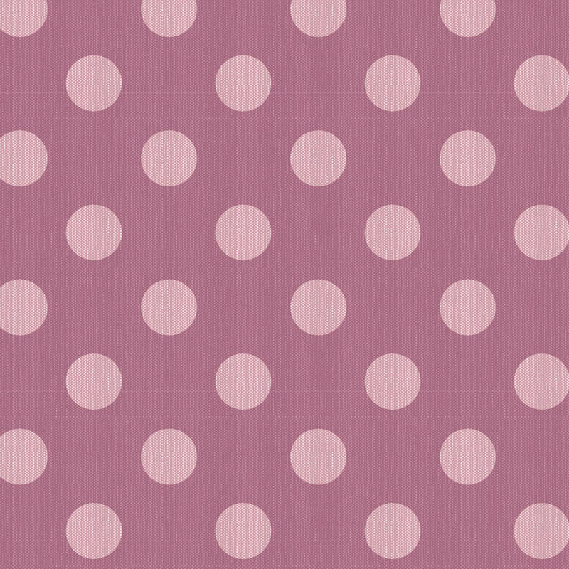 Tilda Chambray Dots Mauve -kangas, suuret pilkut, täydelliset tilkkutöihin ja peittojen taustakankaiksi.