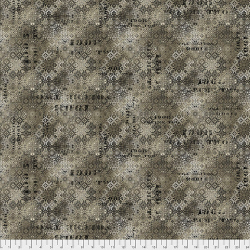 Tim Holtz - Eclectic Elements/Abandoned, Faded Tile Neutral PWTH129.NEUTRAL cotton fabric