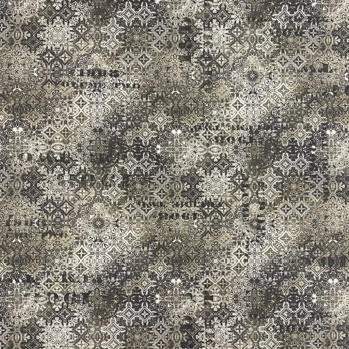 Tim Holtzin Eclectic Elements/Abandoned kokoelmasta Faded Tile Neutral kangas on mahtava pohjakangas tilkkutöihin.